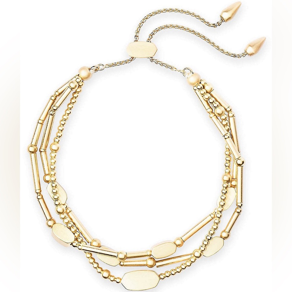 Kendra Scott Chantal Beaded Bracelet in Gold Metal